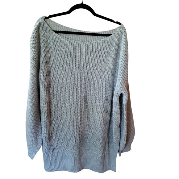 Shein Curve OXL Balloon Sleeve off Shoulder Sweater - Picture 1 of 15